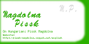 magdolna pissk business card